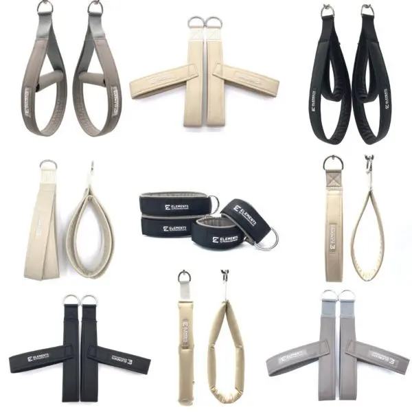 Wipeable Pilates Loops, Straps and Cuffs, ELEMENTS