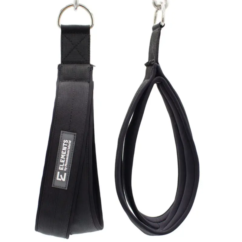 neo ELEMENTS Medium Double Loop Straps GYRPTONIC® method Medium Double Loops for Gyrotonic, black neoprene lining