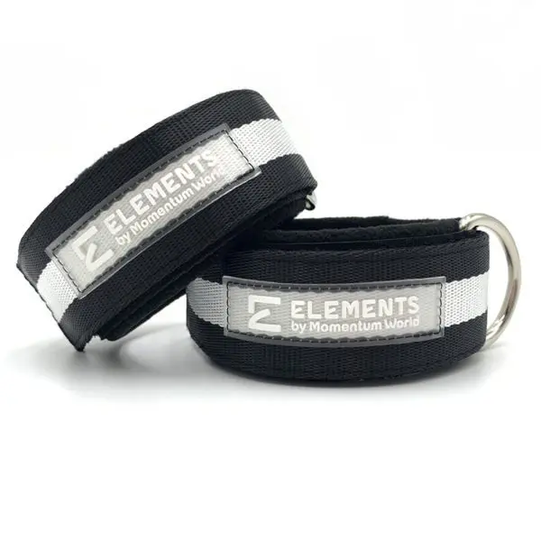 Pilates ankle cuffs, black and white, brand ELEMENTS