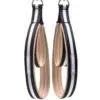 ELEMENTS Pilates Double Loop Straps black white with beige neoprene lining
