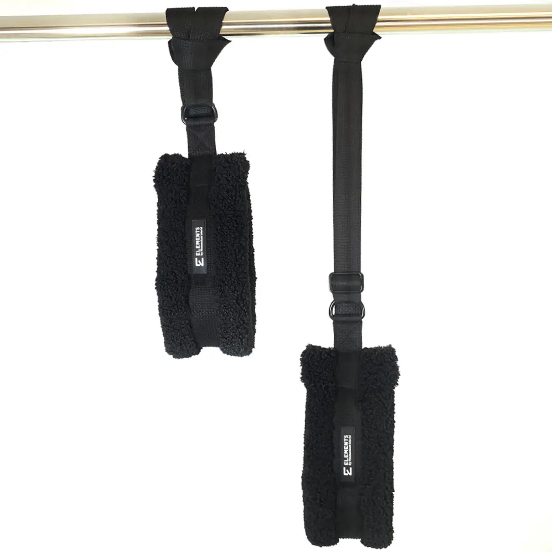 ELEMENTS Pilates Fuzzies Adjustable Lenght Black ELEMENTS Fuzzies shortest and longest lengths