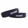 Pilates thigh cuffs, black, fleece lining, brand ELEMENTS
