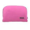 Zip pouch cotton mix pink