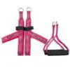 Foot Y straps and Roll Handles Set pink