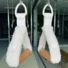 Pilates roll handles made of wood, lightweight and elegant