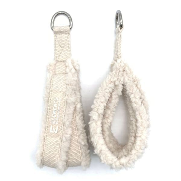 ELEMENTS Extra small double loops Faux fur ivory