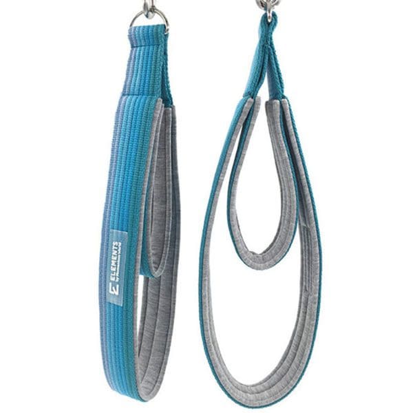 ELEMENTS Pilates Double Loop Straps blue rainbow with cotton mix lining