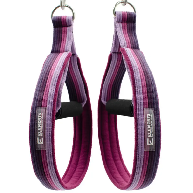 Pilates straps, pilates reformer strap, Pilates double loop padded straps,  reformer straps, reformer padded straps, Wicked purple pattern