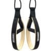 ELEMENTS Pilates Loop Roll Straps black ribbon with beige colour neoprene lining with Rope connection