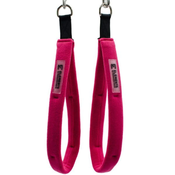 A pair of ELEMENTS Shoulder Loops made with fleece, 360 lining pink colour