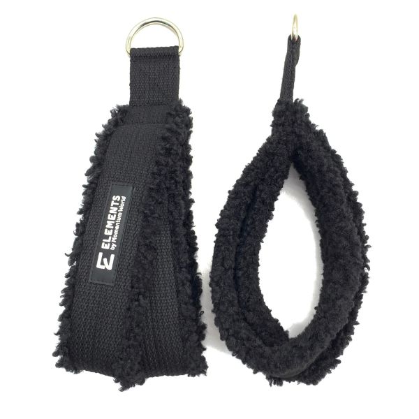 ELEMENTS Small Double Loops Black Faux Fur