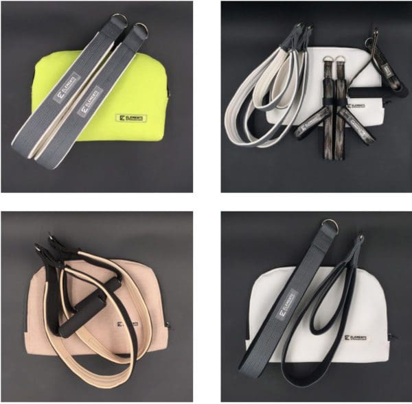 ELEMENTS Pilates Straps and Zip pouches with neoprene material