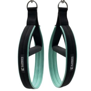 ELEMENTS® Pilates Loop & Roll straps with cotton lining in turquoise