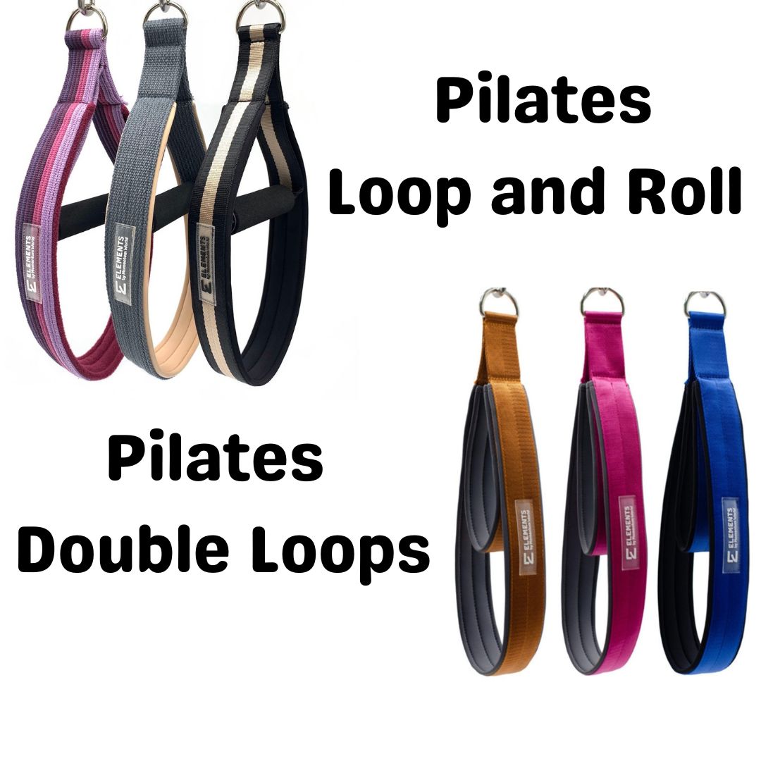 Single Loop Pilates Straps (Pink)